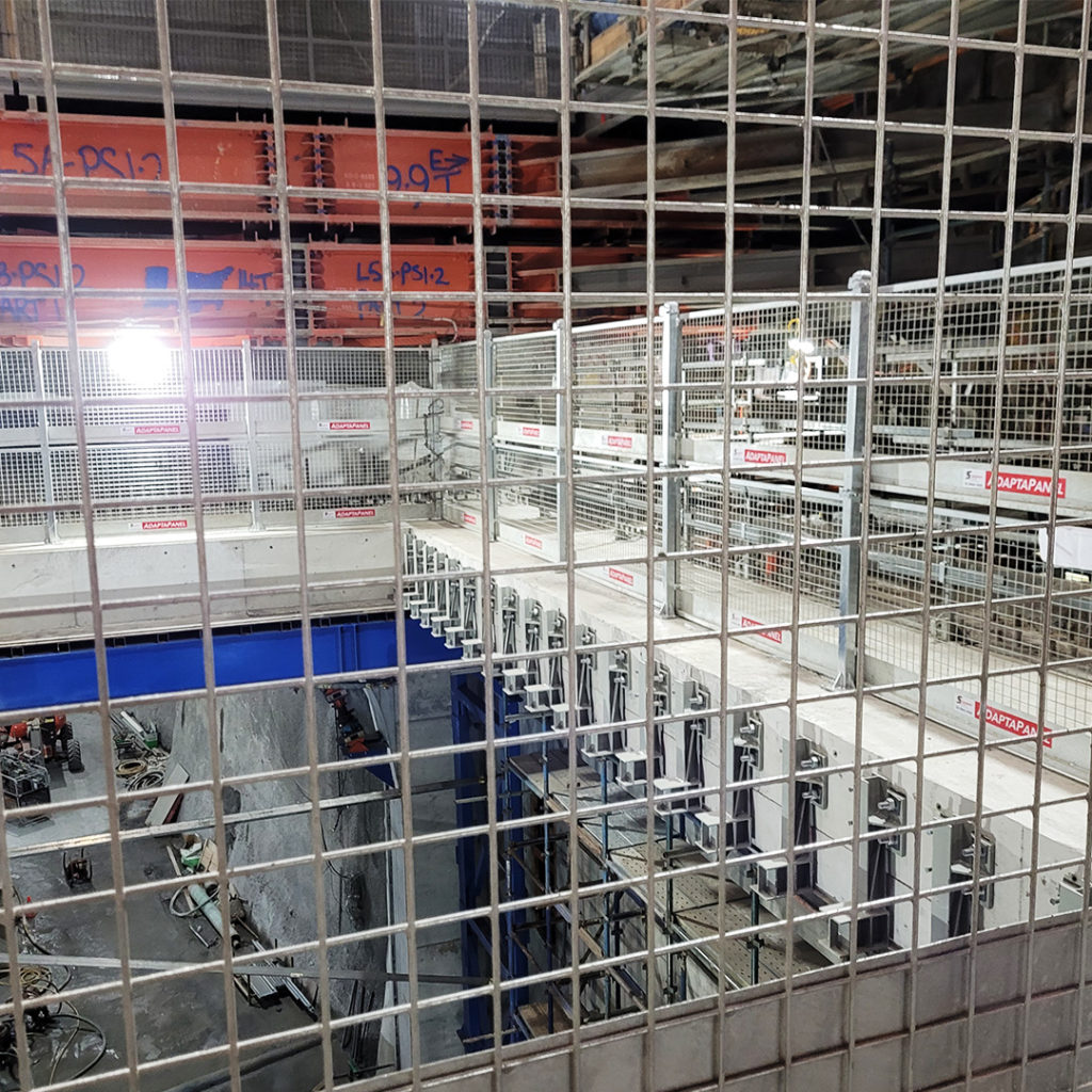 non bolted heavy duty edge protection for tunnel construction