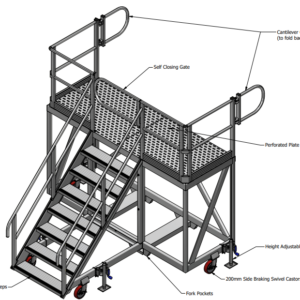Custom Haul Truck Bumper Access Platform