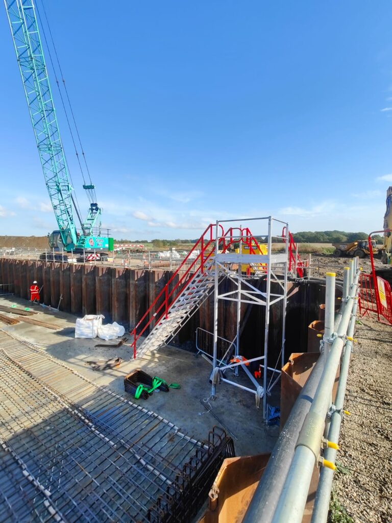 Cofferdam Construction Access
